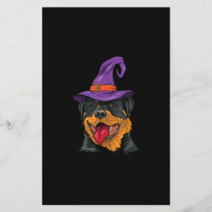 ruttweiler halloween hund roterar rolig gåva brevpapper