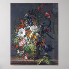 Ruysch - ärter, Lilies Peonies, Hyacinths Passion, Poster