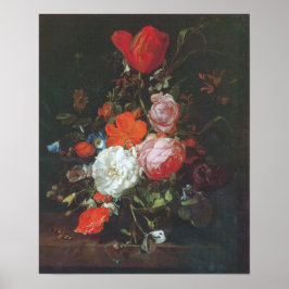 Ruysch - Vas med blommor Poster