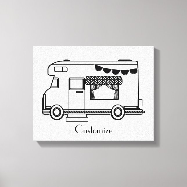RV Camper Caravan Thunder_Cove Canvastryck (Framsida)