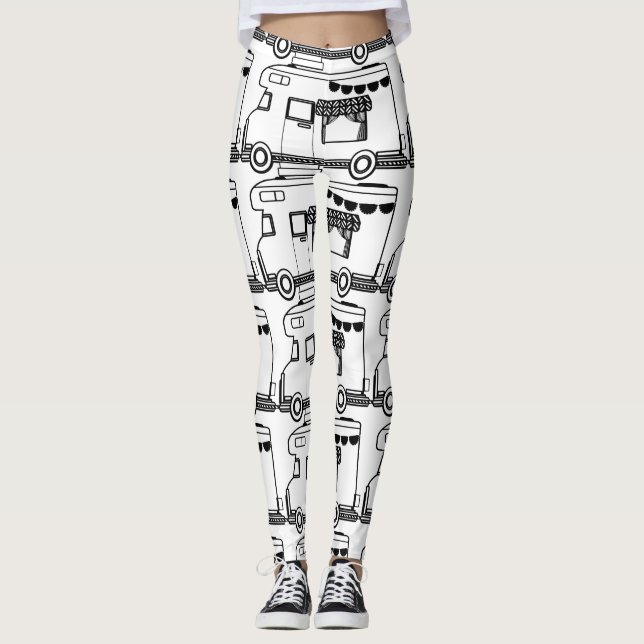 RV Camper Caravan Thunder_Cove Leggings (Framsida)