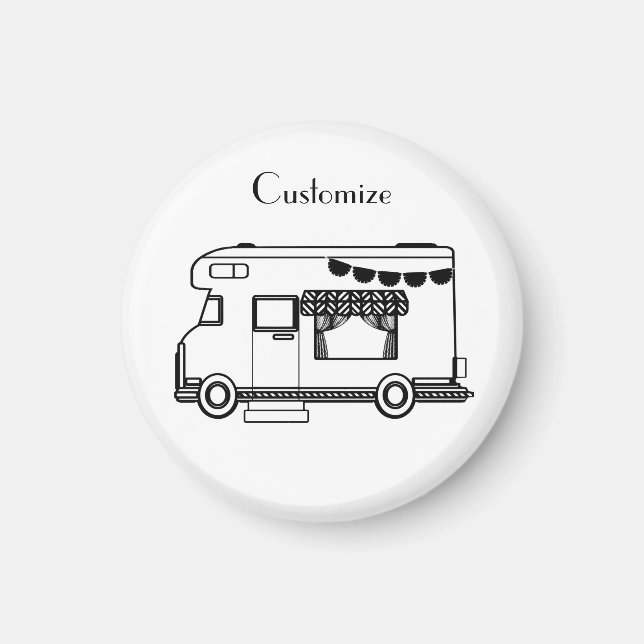 RV Camper Caravan Thunder_Cove   Magnet (Framsidan)