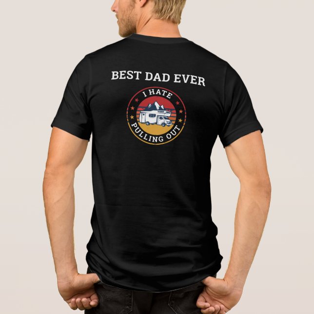 RV Camping Fars dag Anpassningsbar Best Pappa någo T Shirt (Baksida)