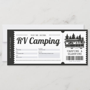 RV Camping Gift Voucher, sommarlägercertifikat