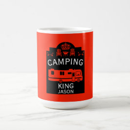 RV Camping Kung USA Magisk Mugg