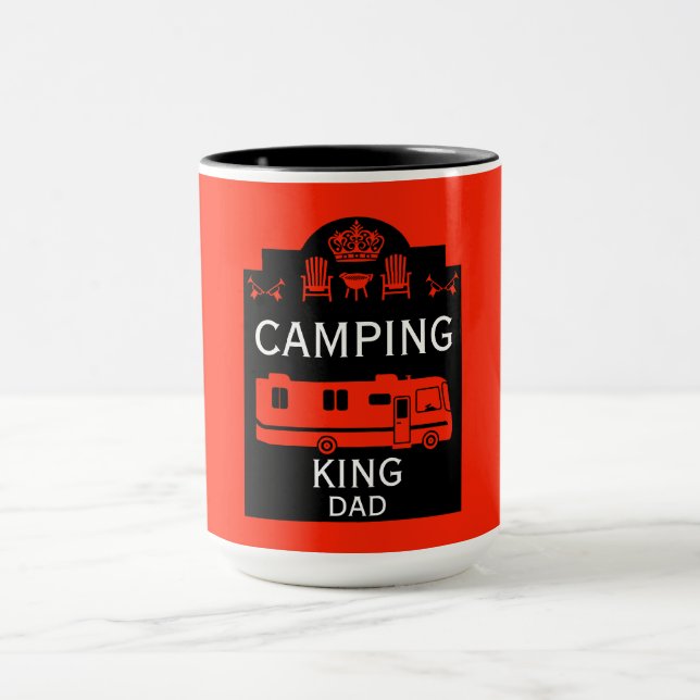 RV Camping Kung USA Mugg (Center)