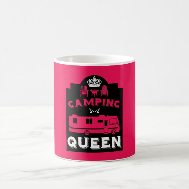 RV Camping Queen USA Magisk Mugg (Center)