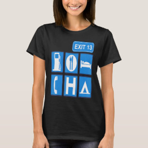 RV Camping Road Travel Highway Sign T Shirt