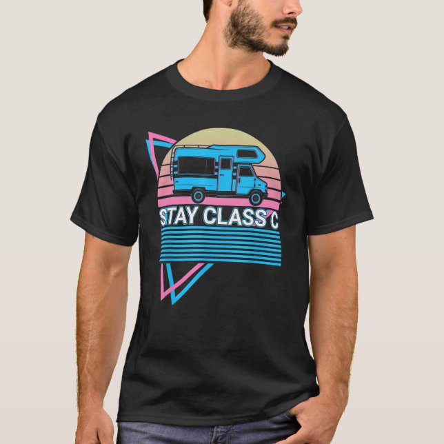 RV Camping RV Camping Truck Camping Retro_18 T Shirt (Framsida)