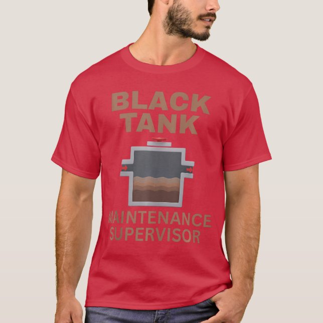 RV Camping Svart Tank Underhåll Dad Tee Tank Top (Framsida)