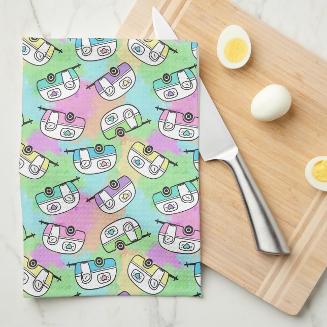 RV Camping Trailer Kökshandduk (Vikt i Fjärdedel)