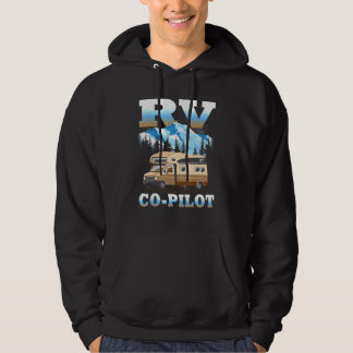 Rv Co Pilot Motorhome Camping Travel Vacation Coup Hoodie