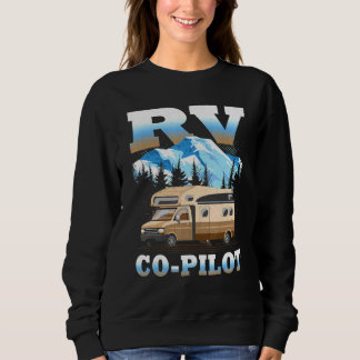 Rv Co Pilot Motorhome Camping Travel Vacation Coup T Shirt