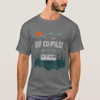 RV CoPilot Camping Motorhome Travel Vacation T Shirt