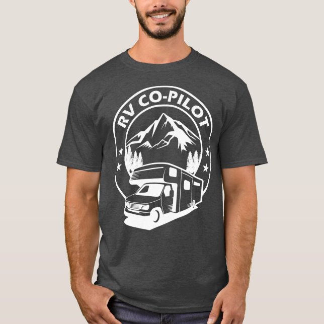 RV CoPilot Funny RV Gifts Camping Camper RV Gift T Shirt (Framsida)