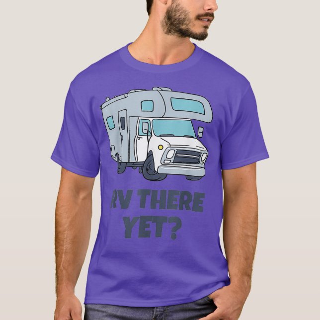 RV där än Campervans Camping Hiking Tshirt T Shirt (Framsida)