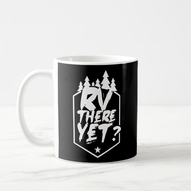 Rv där ännu Caravan Camper Van Motorhome Kaffemugg (Vänster)