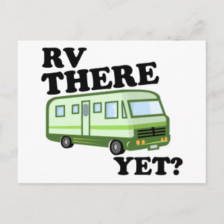 RV DÄR ÄNNU? (grön) Vykort