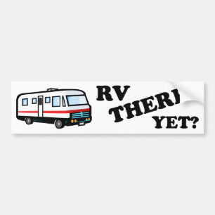 RV DÄR ÄNNU? (vit) Bildekal