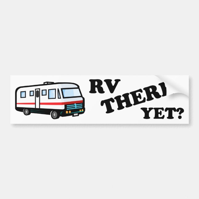 RV DÄR ÄNNU? (vit) Bildekal (Framsidan)