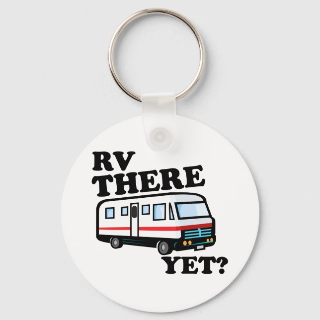 RV DÄR ÄNNU? (vit) Nyckelring (Framsida)
