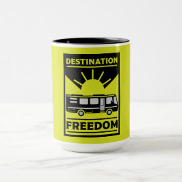 RV-frihet för motorhem Mugg