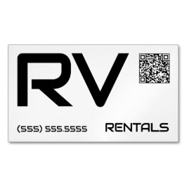 🔥 RV-hyror, Anpassningsbar QR Magnetiska Visitkort