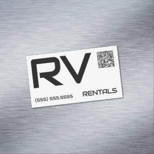 🔥 RV-hyror, Anpassningsbar QR Magnetiska Visitkort