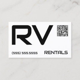 🏕️ RV-hyror, Anpassningsbar QR Visitkort