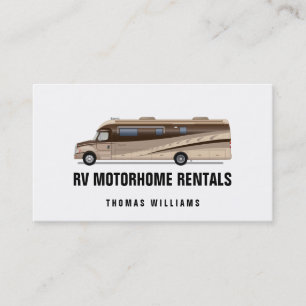 RV Hyror och försäljning av motorhem Visitkort