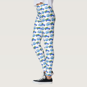 RV Julafton av Pickupare Lastbilar-släpvagnar Leggings