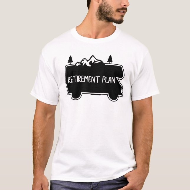 RV-kamper för pension, fritidsbåtar Fordon T Shirt (Framsida)