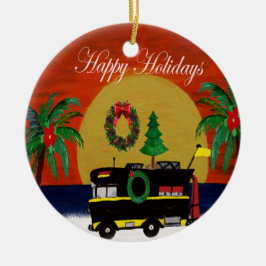 RV kamper julprydnad från min konst Julgransprydnad Keramik