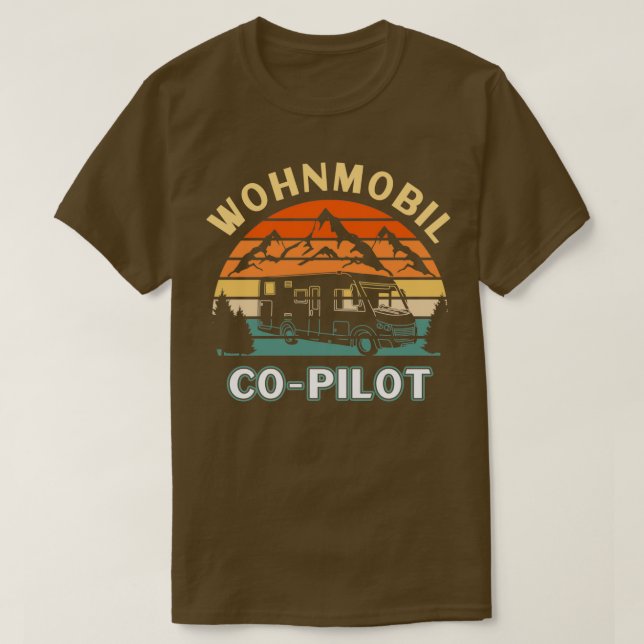 RV-kompilot campingkvinna camping mamma T Shirt (Design framsida)