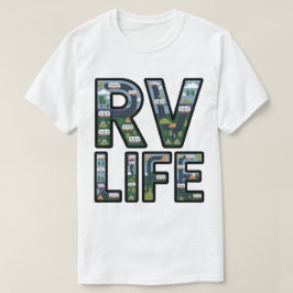 RV Life Äventyr Camper Road Resa Typography T Shirt