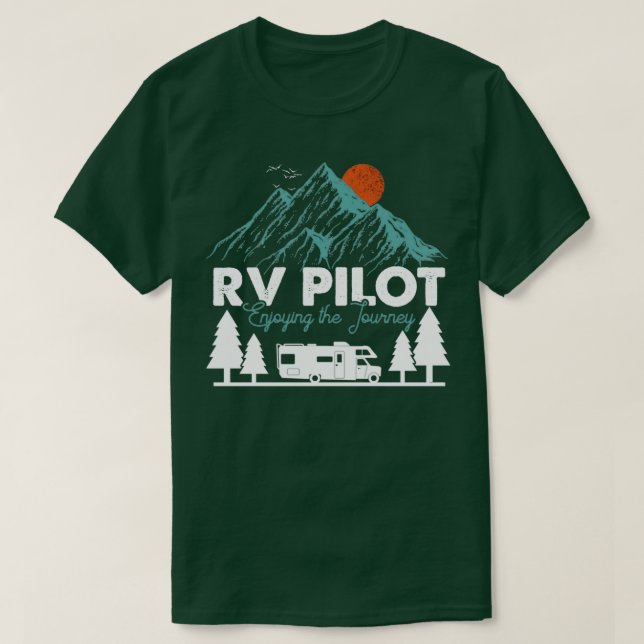 RV Pilot som anjon på resan T Shirt (Design framsida)