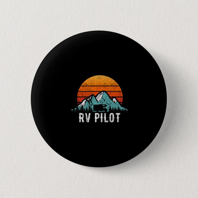 Rv Pilot Tröja Husbil Resa Semester Present  Knapp (Framsida)
