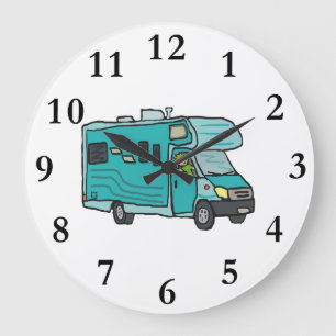 RV Recreational Fordon Stor Klocka