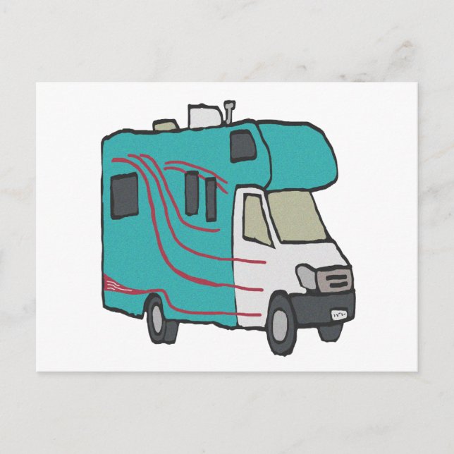 RV Recreational Fordon Vykort (Framsida)