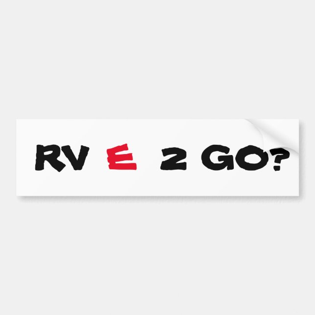 RV (RED)E 2 GO? (ÄR VI REDO ATT GÅ?) BILDEKAL (Framsidan)