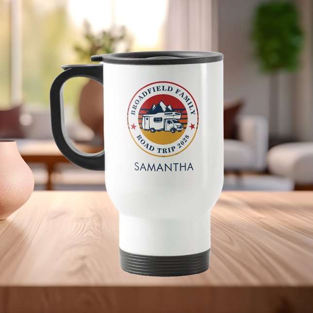 RV Road Resa Matching Family Personlig Keepsaké Resemugg (RV Road Trip Matching Family Personalized Keepsake Travel Mug)