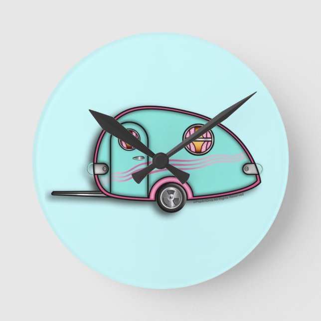 RV-släpvagnsslangar med turbulens Rund Klocka (Framsida)