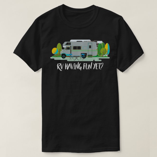 RV som har Roligt ännu klass C RV T Shirt (Design framsida)