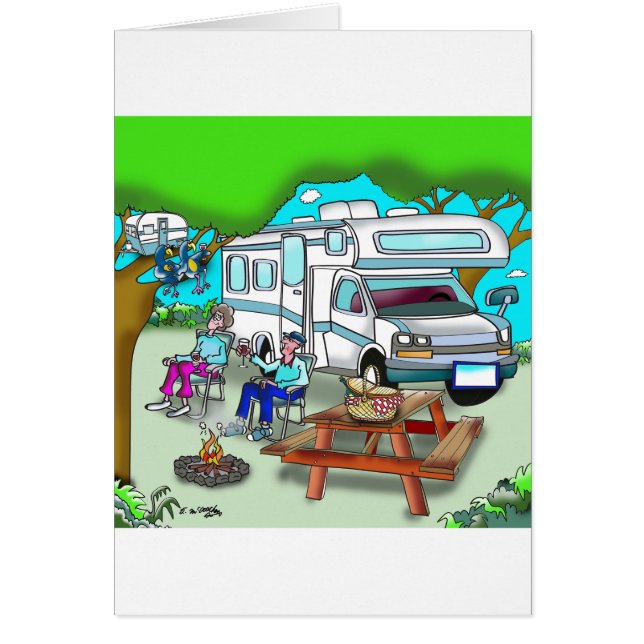 Rv-tecknad 9475 hälsningskort (Framsidan)