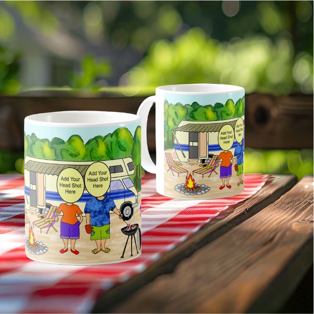 RV-Tecknad Kaffemugg (Background photo courtesy of freepik)