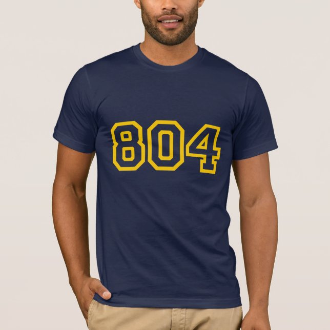 RVA 804 Richmond Metro Tee Shirt (Framsida)