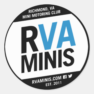 RVA MINIs 3-tums etikett