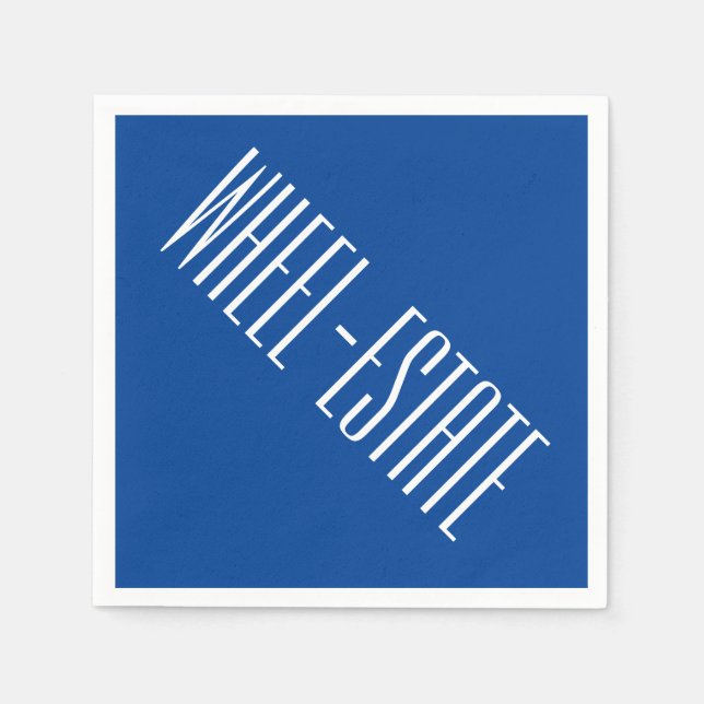 Rving RV Camper Motor Home Roligt = Wheel Gods Pappersservett (Framsidan)