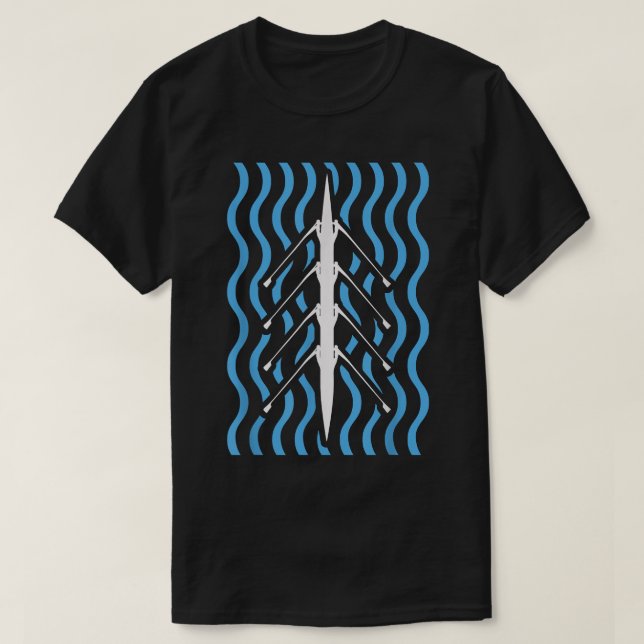 Rving Team Rwing Crew Rower  T Shirt (Design framsida)
