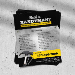 RVS-tjänsten (professionell Handyman Rum & Reparat Flygblad<br><div class="desc">Reparationsfläktar för professionellens Handyman.</div>